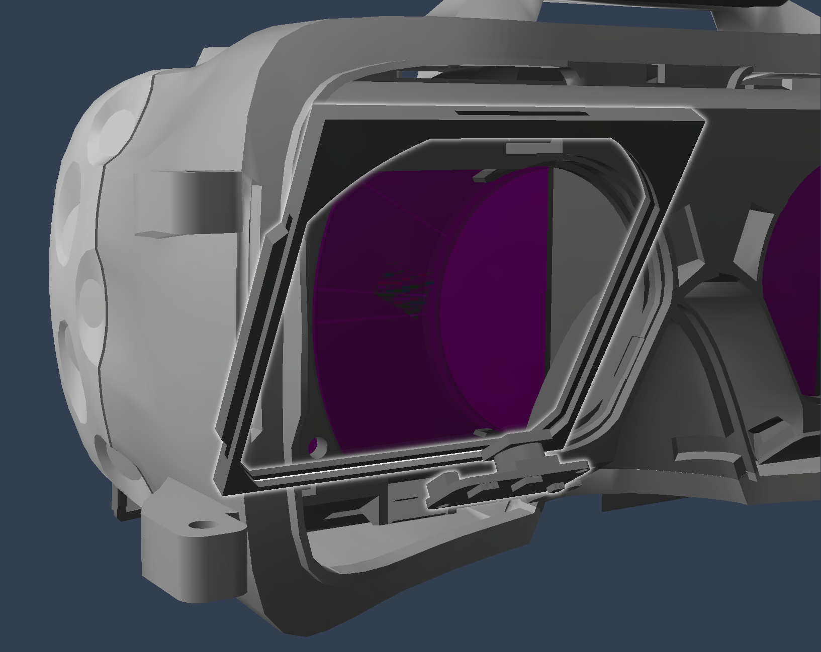3D Render of Eye Tracking Setup